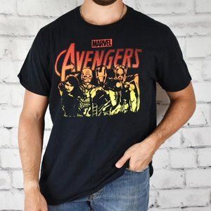 Marvel Avengers Ombre Screen Print Graphic Tee